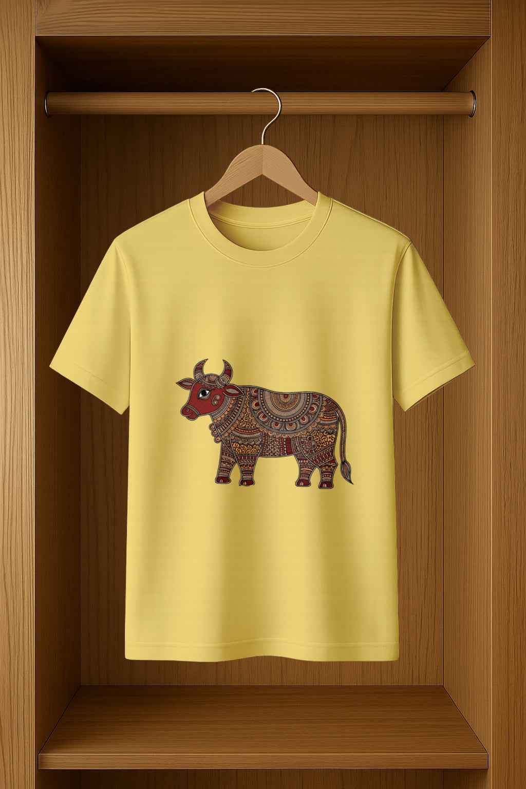 Bhav Sutra T-Shirt Featuring Stunning Madhubani Art Print