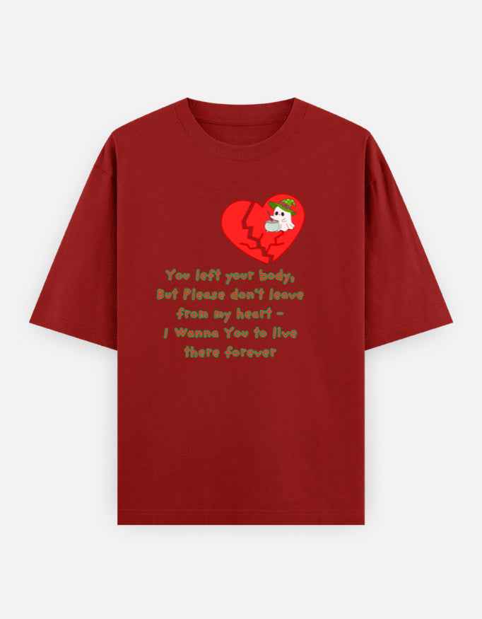 Unisex Oversized Classic T-Shirt Featuring Lonely Ghost Design