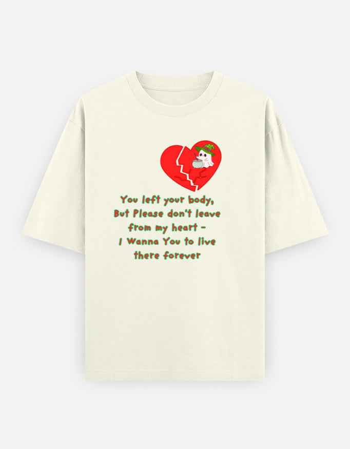 Unisex Oversized Classic T-Shirt Featuring Lonely Ghost Design