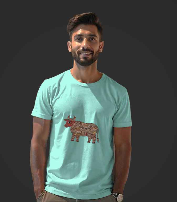 Bhav Sutra T-Shirt Featuring Stunning Madhubani Art Print