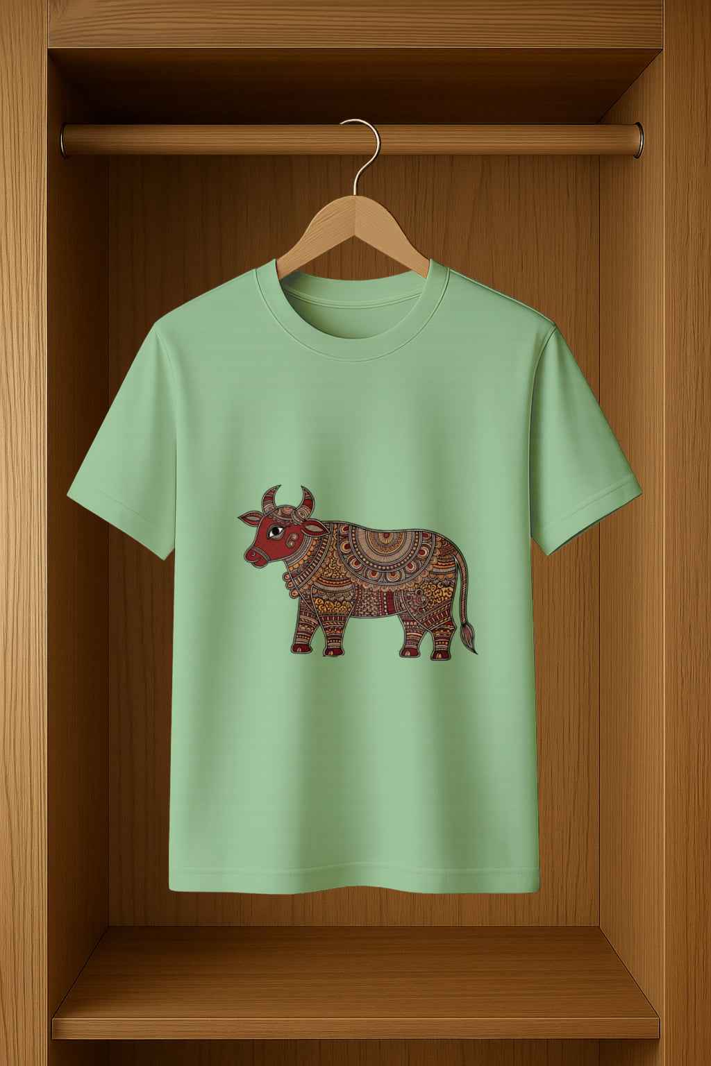 Bhav Sutra T-Shirt Featuring Stunning Madhubani Art Print
